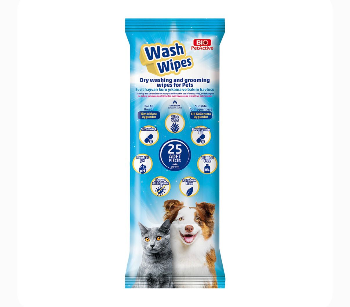 CHUSTECZKI DO MYCIA I PIELĘGNACJI NA SUCHO DLA ZWIERZĄT