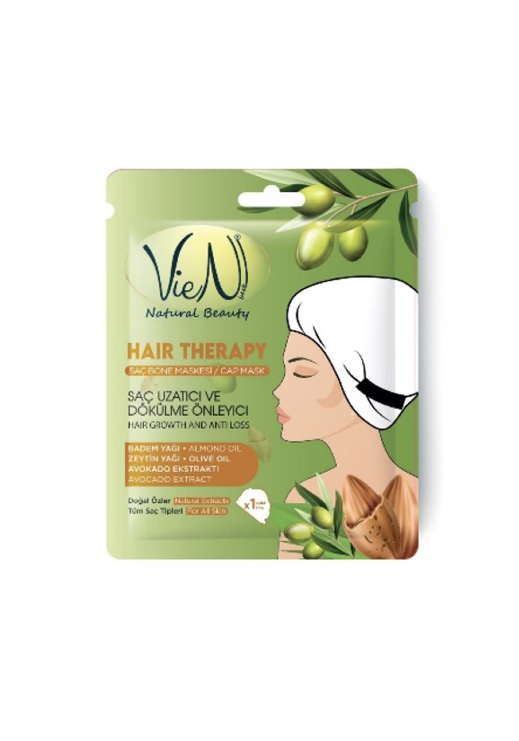 Maska do Włosów w Czepku – Wzrost i Wzmocnienie